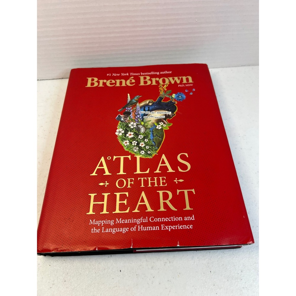 Brene Brown Atlas of the Heart Hardcover Book 9780399592553 Red Dust Jacket